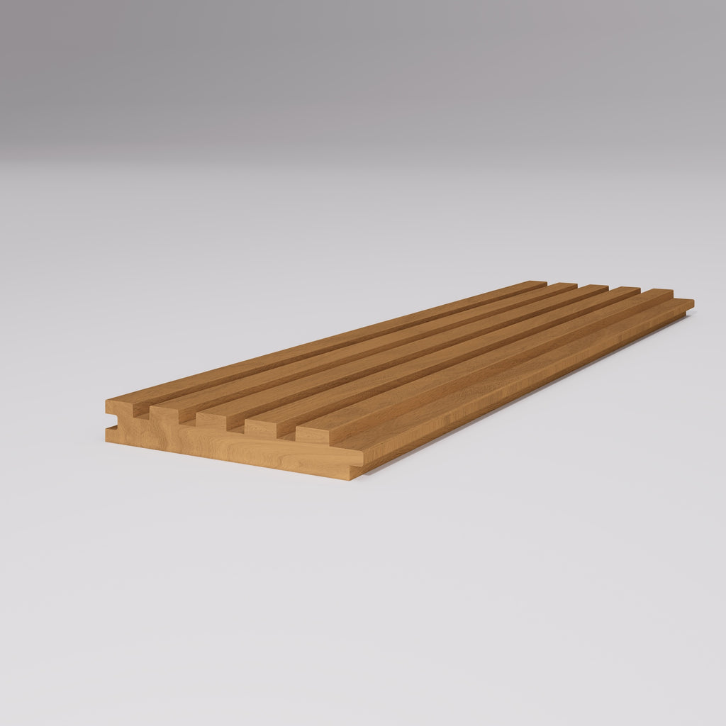 Thermo Wood Ayous Cladding | T&G Nickel Gap Fluted #5  (custom)