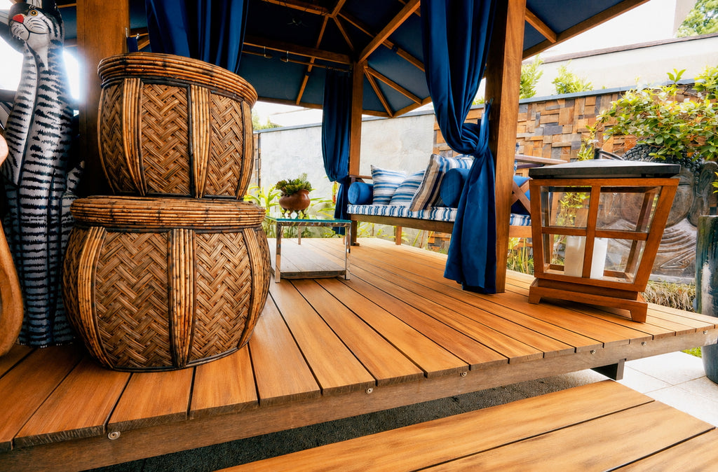 Brazilian Garapa Hardwood Decking - S4S & Grooved (15 sq ft Bundle)
