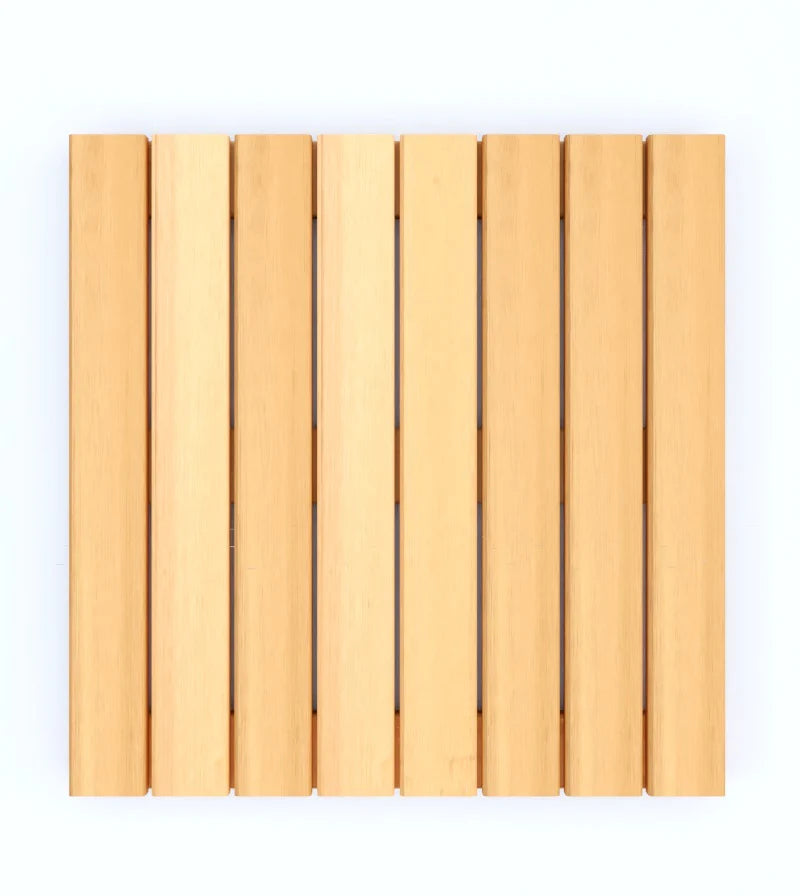 Garapa Deck Tiles 24x24 - Brazilian Hardwood Interlocking Tiles
