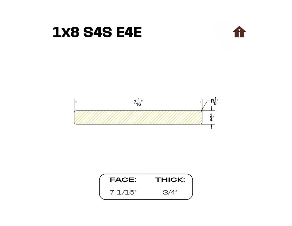Thermo Wood Ayous Cladding S4S (7 boards bundle)
