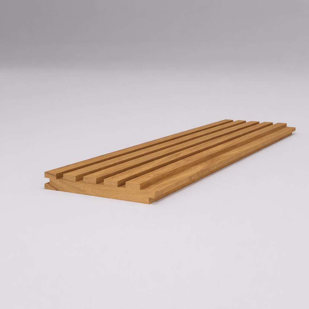 Thermo Wood Ayous Cladding | T&G Nickel Gap Fluted #5  (custom)