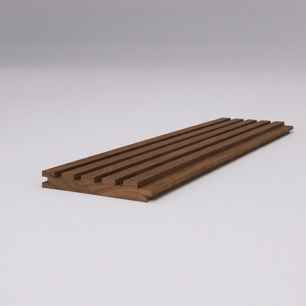 Thermo Wood Ayous Cladding | T&G Nickel Gap Fluted #5  (custom)